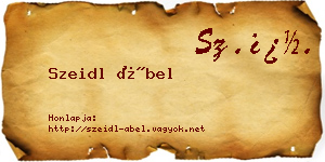 Szeidl Ábel névjegykártya